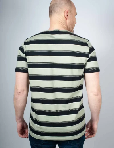 Fred Perry Fine Stripe T-Shirt | Seagrass