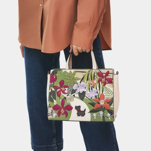 Picture of Radley RHS Small Zip-top Grab | Salt