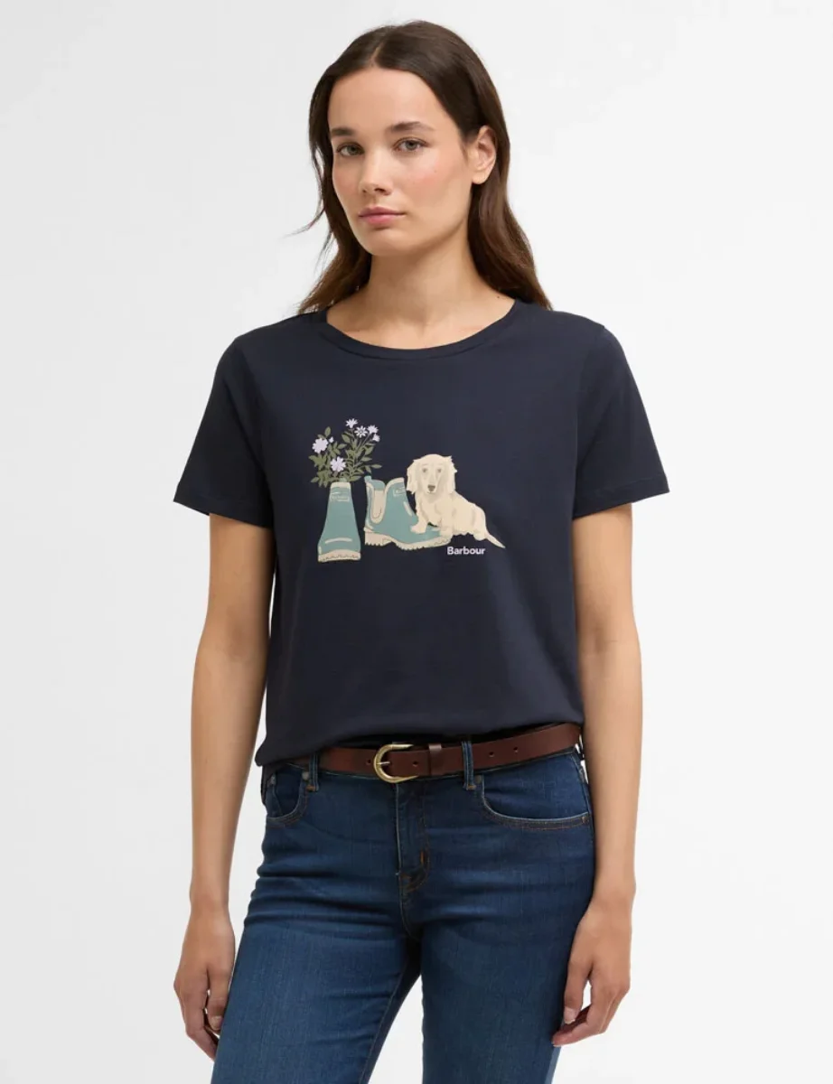 Barbour Women's Brambles T-Shirt | Navy