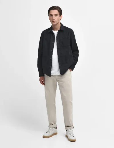 Picture of Barbour Washed Cotton Overshirt | Navy