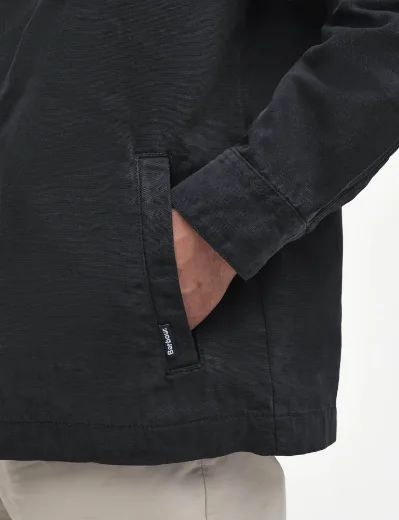 Picture of Barbour Washed Cotton Overshirt | Navy