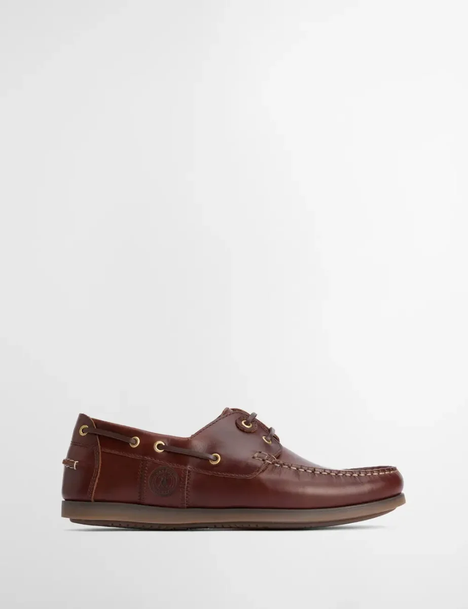 Barbour Men's Wake Boat Shoe | Mahogany