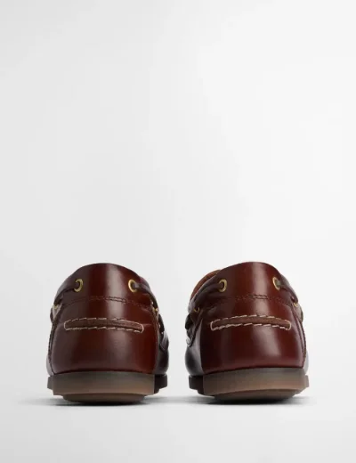 Barbour Men's Wake Boat Shoe | Mahogany