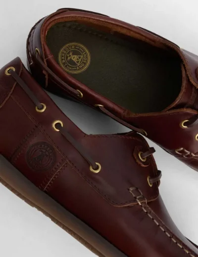 Barbour Men's Wake Boat Shoe | Mahogany