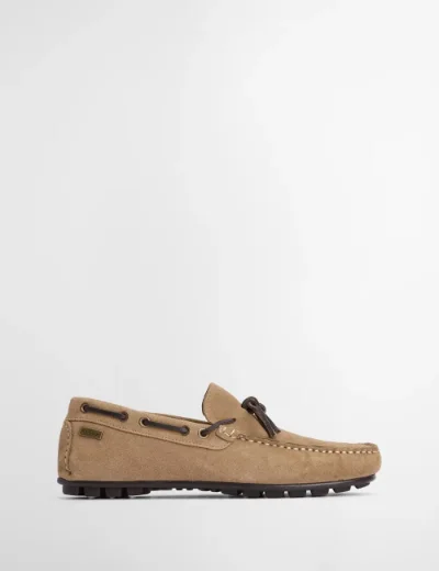 Barbour Men's Courage Driving Shoe | Taupe Suede