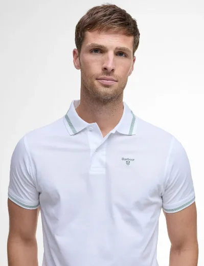 Barbour Ferrybridge Lightweight Polo | White