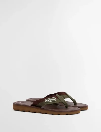 Barbour Harker Sandal | Brown/Olive