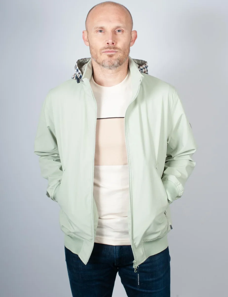 Aquascutum Softshell Mock Neck Jacket | Sage Green