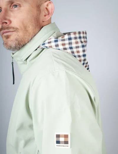 Aquascutum Softshell Mock Neck Jacket | Sage Green
