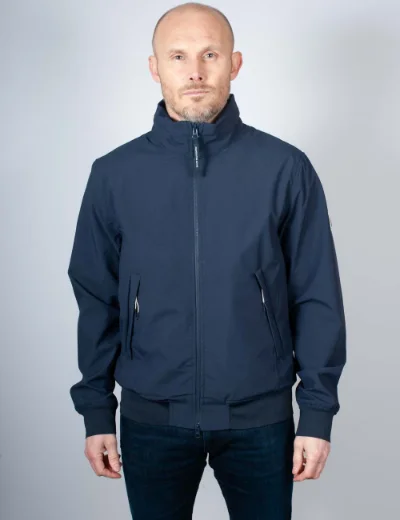 Aquascutum Softshell Mock Neck Jacket | Navy