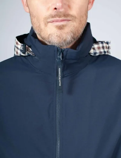 Aquascutum Softshell Mock Neck Jacket | Navy