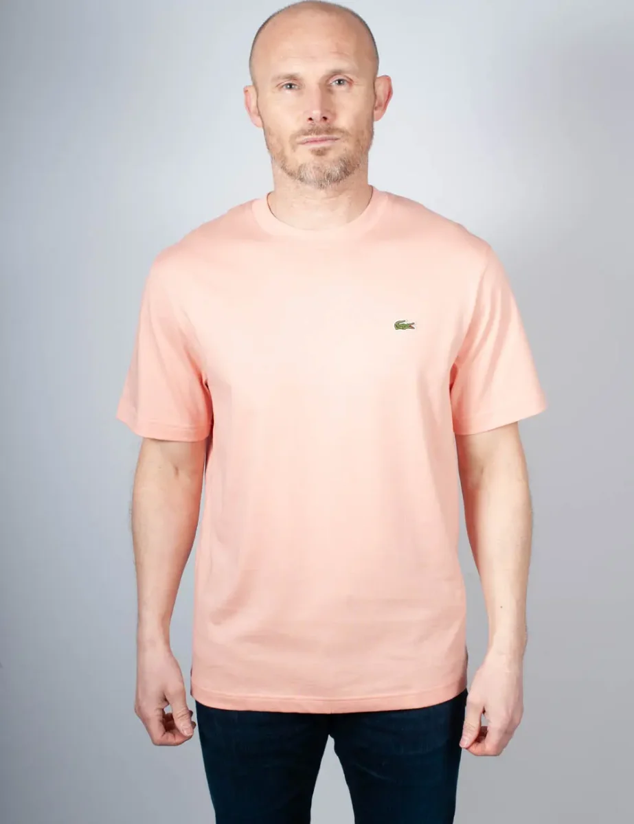 Picture of Lacoste Classic Fit Cotton T-Shirt | Coral Pink