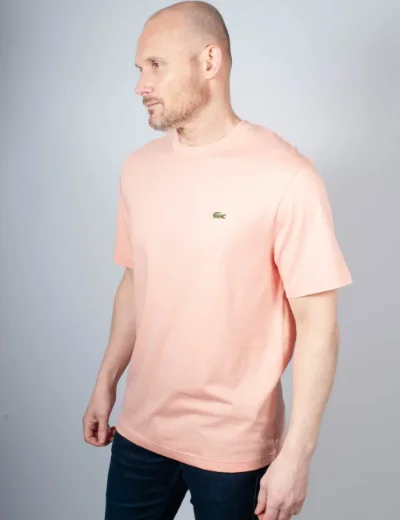 Picture of Lacoste Classic Fit Cotton T-Shirt | Coral Pink