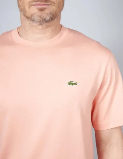 Picture of Lacoste Classic Fit Cotton T-Shirt | Coral Pink