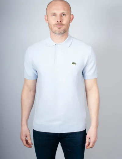 Lacoste Classic Fit Knitted Polo | Light Blue
