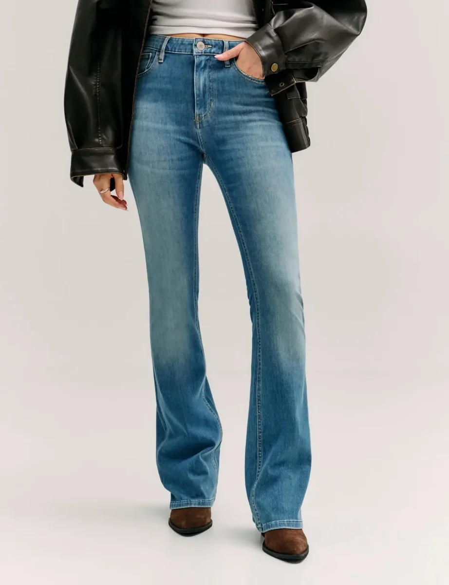 Guess Womens Sexy Flare Denim Jean | Blue