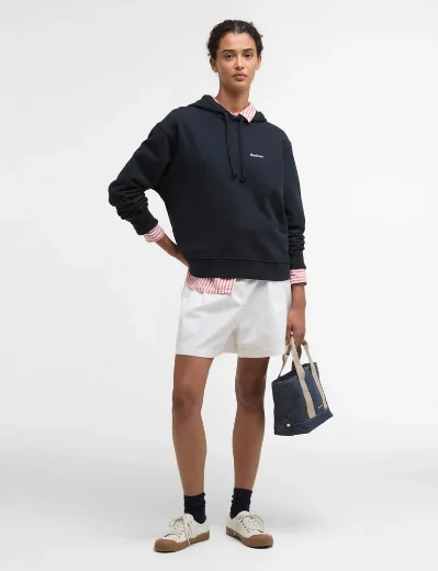 Barbour Womens Bede Oversized Hoodie | Navy