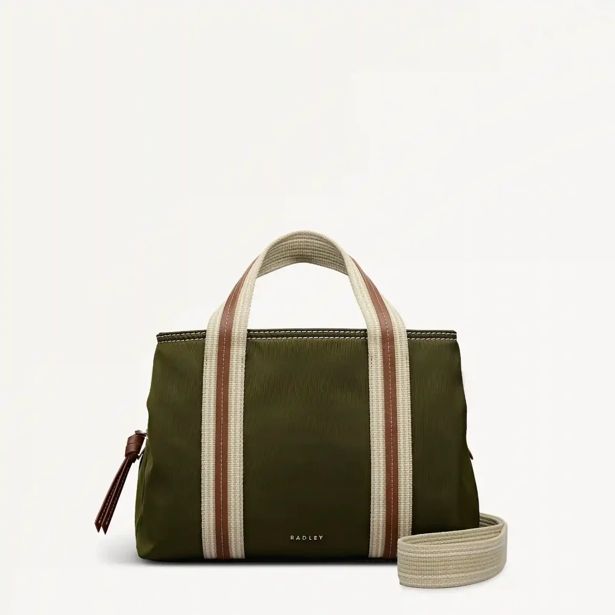 Radley Halley Row Medium Ziptop Grab Bag | Olive Green