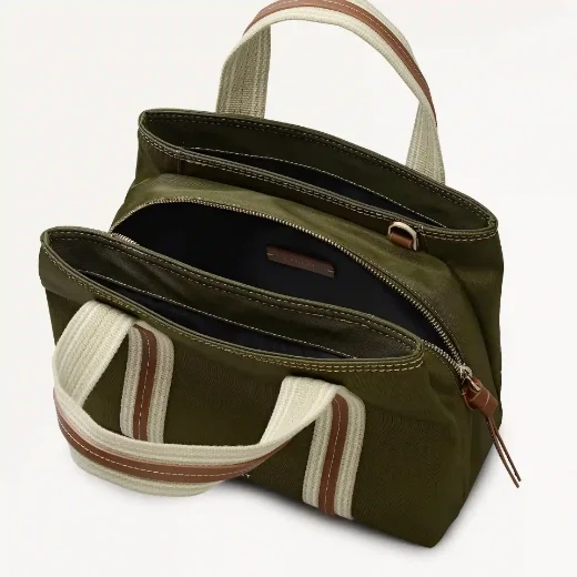 Radley Halley Row Medium Ziptop Grab Bag | Olive Green