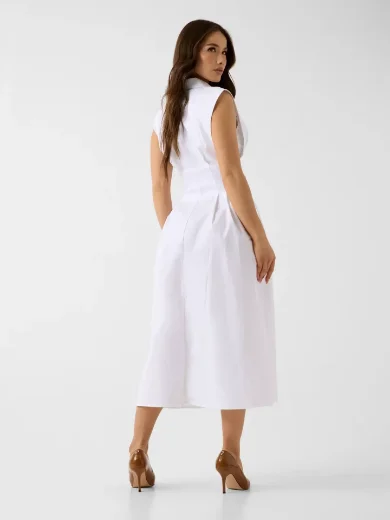 Picture of Guess Cherry Cotton Poplin Dress | White