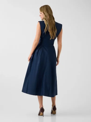 Guess Cherry Cotton Poplin Dress | Navy
