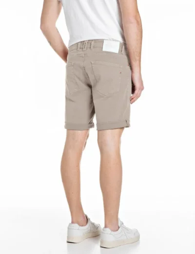Replay RBJ.981 Tapered Fit Denim Shorts | Washed Stone