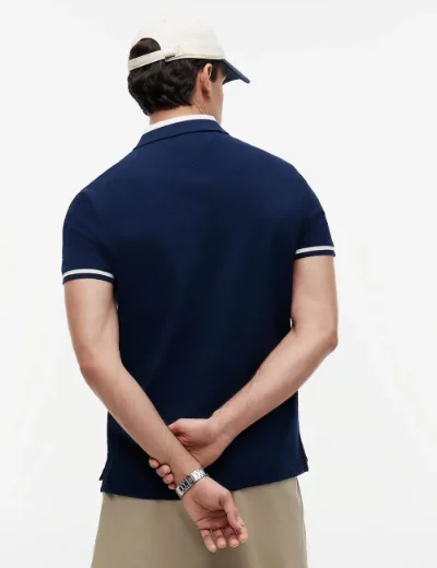 Tommy Hilfiger Contrast Collar Block Polo | Navy