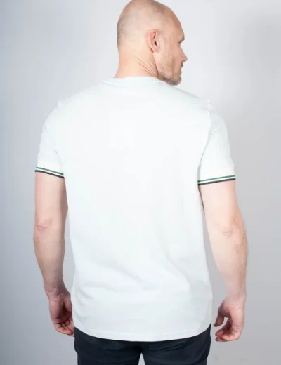 Picture of Fred Perry Twin Tipped Cuff T-shirt | Ice Blue