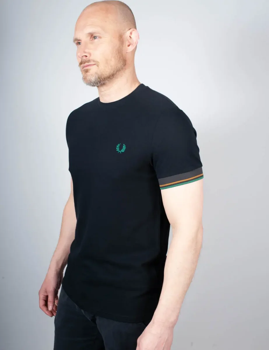 Picture of  Fred Perry Twin Tipped Cuff T-shirt | Navy