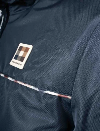 Aquascutum Active Diamond Wave Badge Track Jacket | Navy