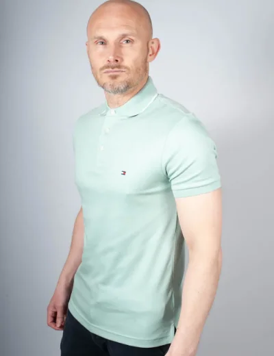 Tommy Hilfiger Liquid Cotton Tipped Polo | Mint