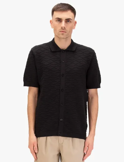Luke 1977 Kennet Knitted Shirt | Black