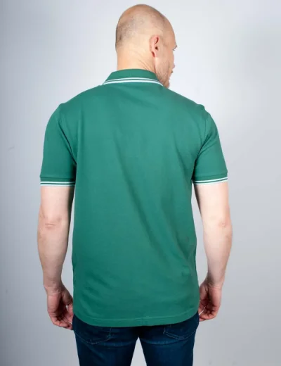 Picture of Fred Perry Twin Tipped Polo | Sports Green/Light Ice
