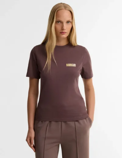 Barbour INTL Womens Colletta T-Shirt | Truffle