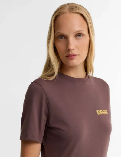 Barbour INTL Womens Colletta T-Shirt | Truffle