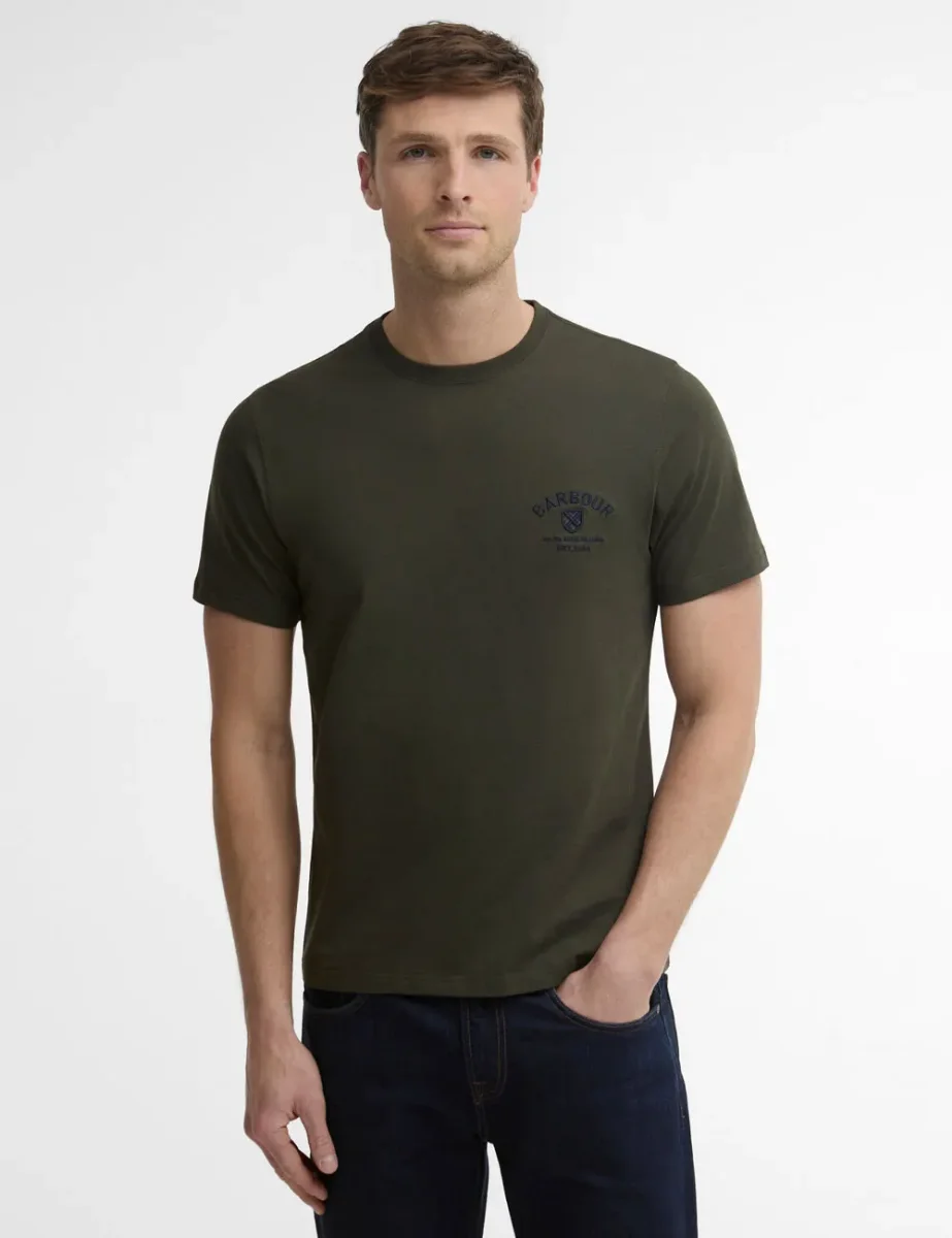 Barbour Tartan Crest T-Shirt | Sage