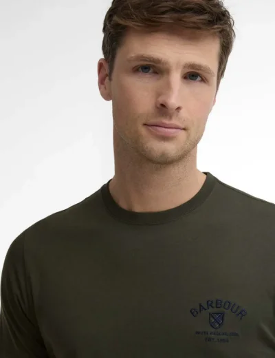 Barbour Tartan Crest T-Shirt | Sage
