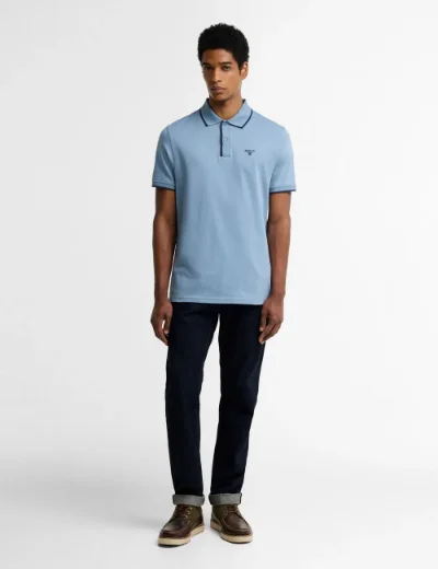 Barbour Callock Polo | Tarn Blue