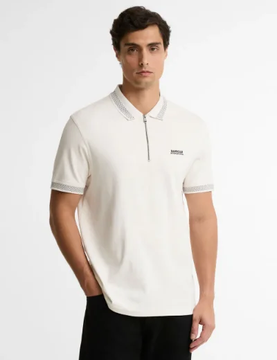 Barbour International Owts Polo Shirt | Whisper White