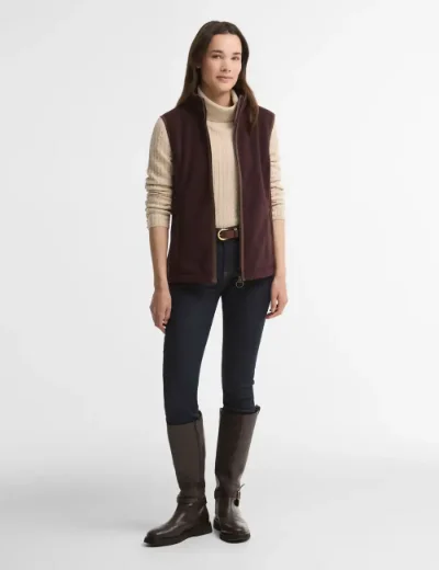 Barbour Womens Country Colton Fleece Gilet | Fig