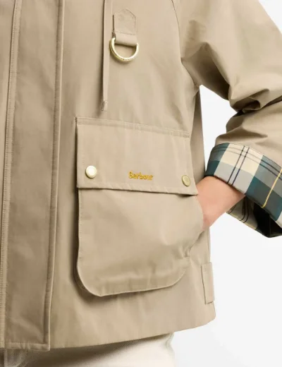 Barbour Womens Terrington Showerproof Jacket | Beige