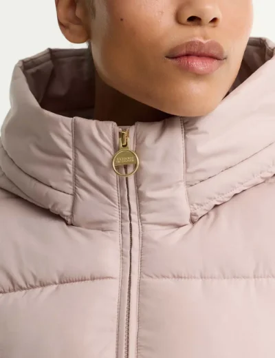 Barbour International womens Conway Quilted Sweat | Nutmeg
