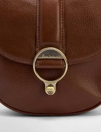 Barbour Womens Elm Leather Crossbody Bag | Brown