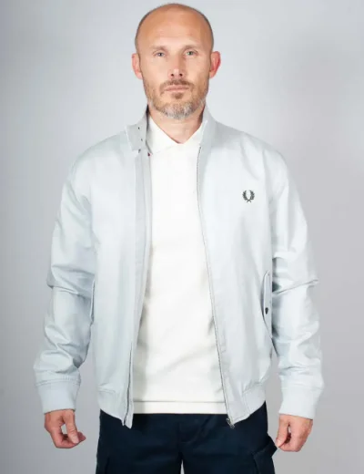 Picture of Fred Perry Mens Harrington Jacket | Dusky Blue
