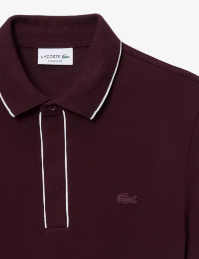 Lacoste Regular Fit Paris Strech Pique Polo | Burgundy