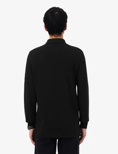 Lacoste Men's Long Sleeve Paris Polo Shirt | Black