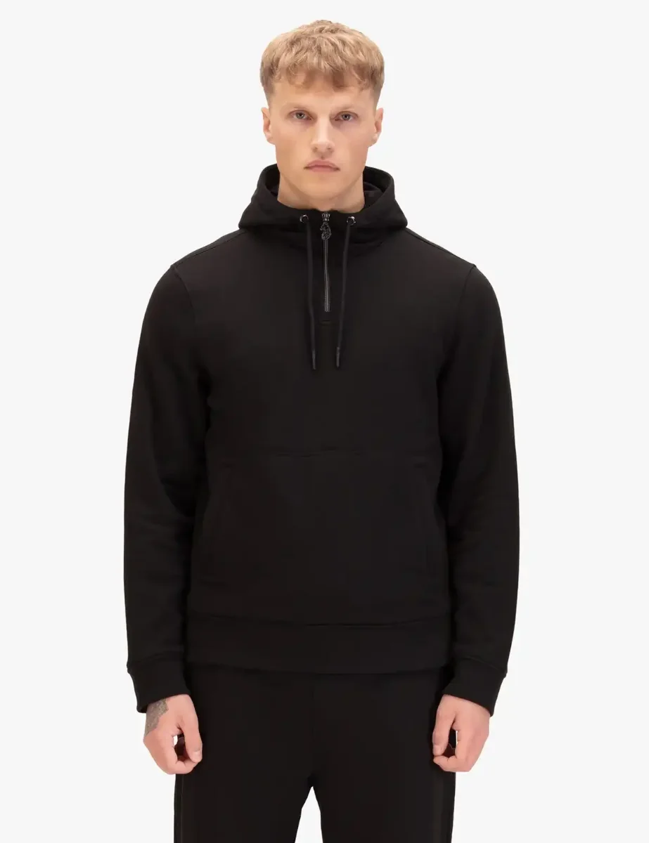 LUKE Callow Quarter Zip Hoodie | Black