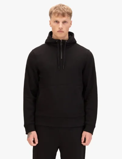 LUKE Callow Quarter Zip Hoodie | Black