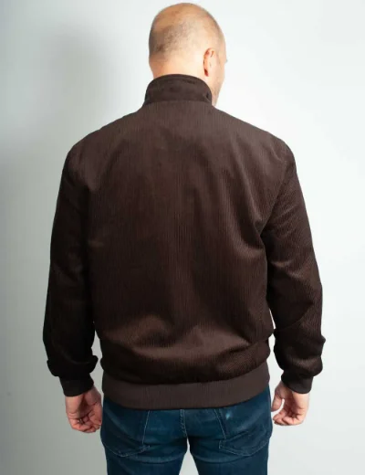 Picture of Fred Perry Mens Cord Brentham Jacket | Rich Brown