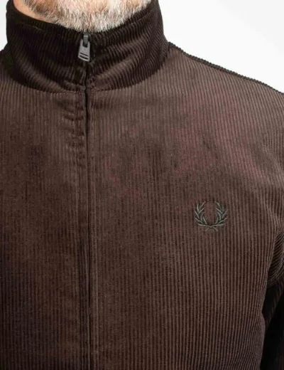 Picture of Fred Perry Mens Cord Brentham Jacket | Rich Brown